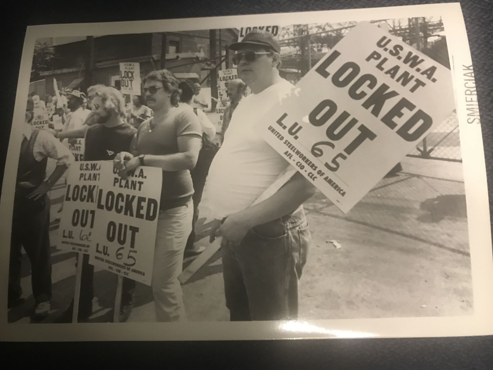 Scenes from the 1986 steel strike/lockout